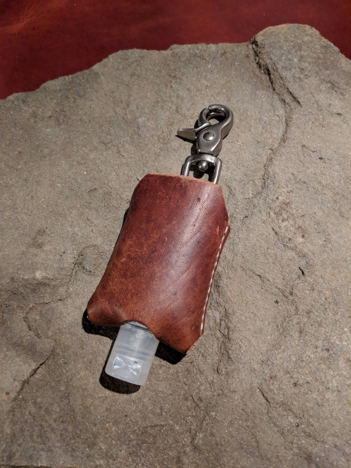 Leather Hand Sanitizer Holder | Etsy
